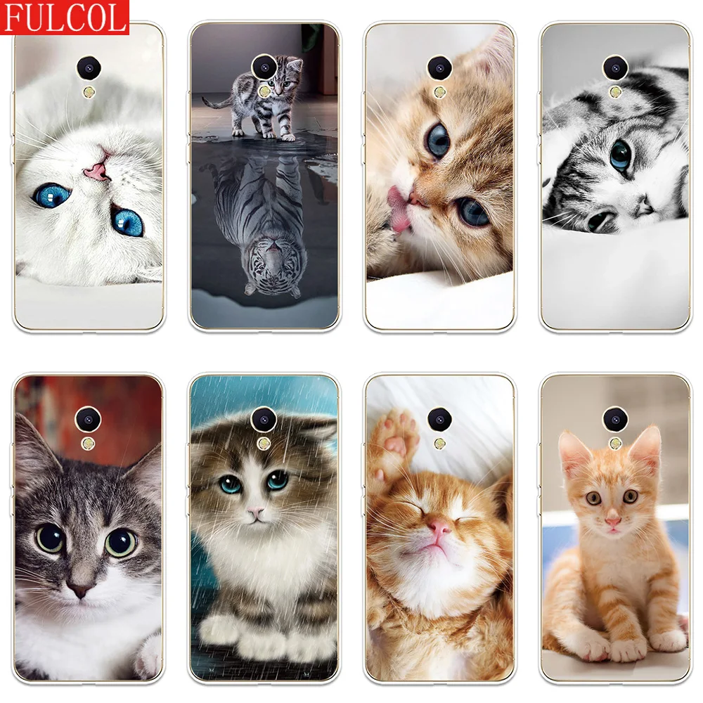 

Silicone Case For Meizu M3 M5 M6 NTOE M3S M5S M5C M6S M6T Cover Cute Pet Cat Patterned Soft Shell Phone Case
