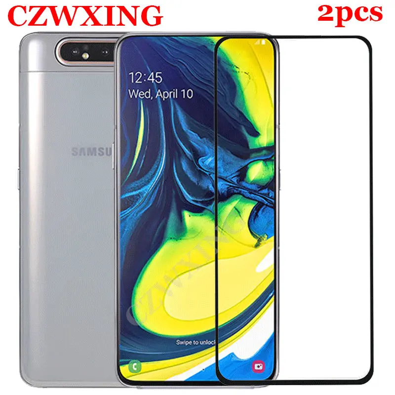 Закаленное стекло для Samsung Galaxy A80 2 шт. защита экрана A805F A805 | Мобильные телефоны и