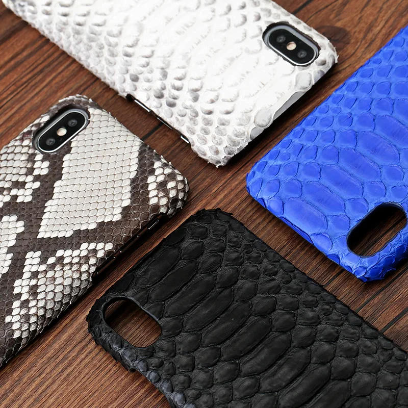 Кожа питона задняя крышка для iPhone X case кожи питона high-end чехол для телефона под заказчика для iPhone 6s 7 8 plus
