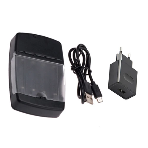 USB cable EU plug 4 шт. Смарт литиевая батарея зарядное устройство Li-Ion 10440 14500 nicd nimh зарядное устройство aa aaa Щелочная аккумуляторная батарея зарядное устройство aa aaa - Color: USB cable EU plug