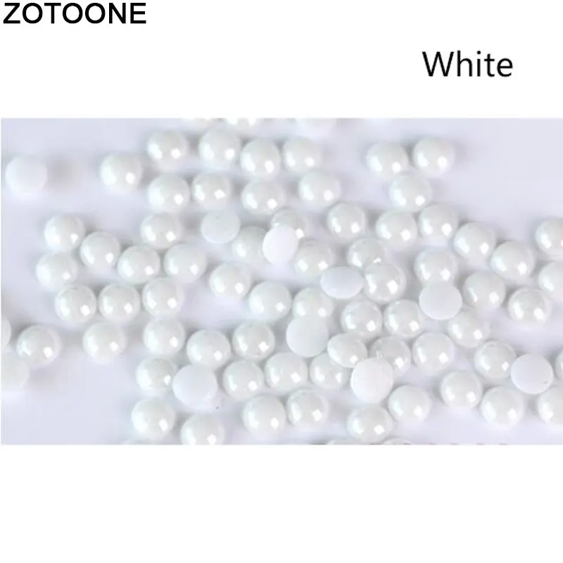 As Picture ZOTOONE сумки для одежды-мм 4 1000 шт. Rhinstone клей на свадьбу аппликация, горячая фиксация DIY Керамика жемчуг стразы украшения 3,8 C - Цвет: As Picture