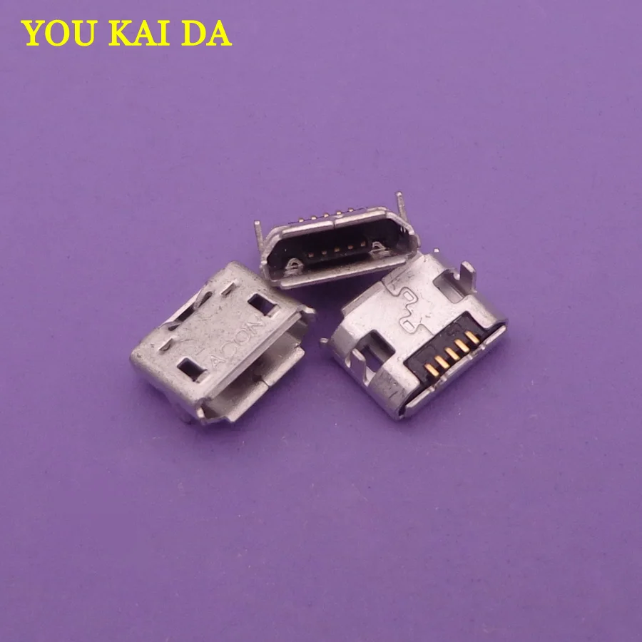 10-100 шт/партия зарядка USB разъем питания 5pin jack смартфон мобильный мини Micro USB разъем 5 контактов