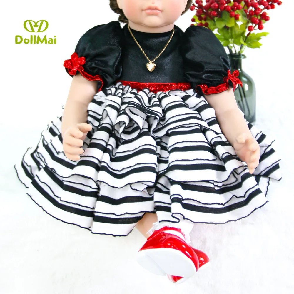 Силиконовые Reborn Baby Doll игрушки 60 см принцесса девочка Новорожденные кукла "малыш" bebe Brinquedos ребенок подарок на день рождения