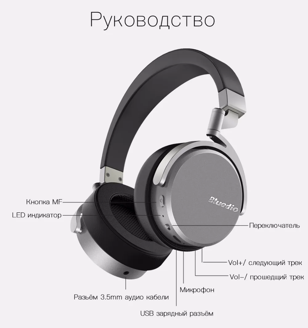 Bluedio Vinyl Premium Bluetooth наушники с дизайном возврающихся 180 градусов вращения и беспроводные гарнитуры на ухах