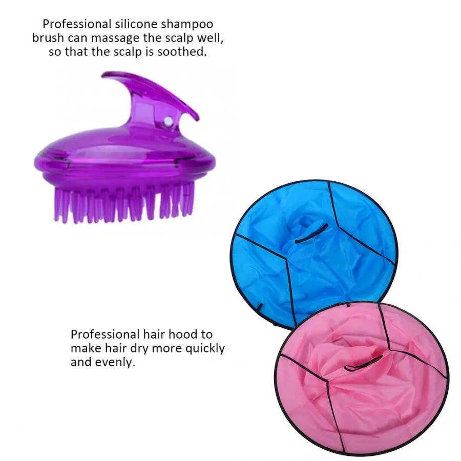Professional Children Hairdressing Kit Silicone Shampoo Brush Hair Clip Hair Cutting Hair Dressing Gown Barber Hairdressing Tool