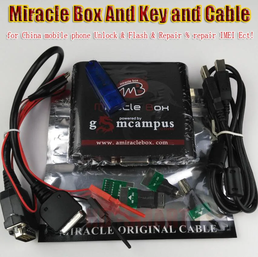 Оригинальная чудо-коробка+ чудо-ключ с кабелями(V2.98 горячее обновление) для китайских мобильных телефонов Разблокировка+ ремонт разблокировки