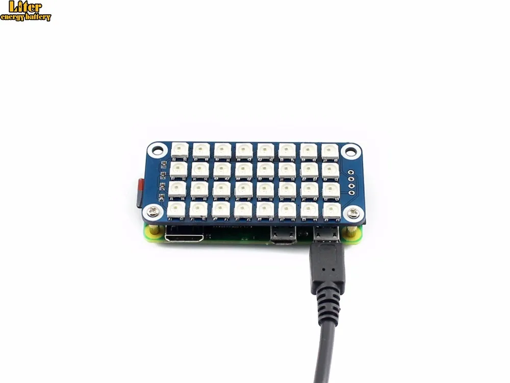 

True color RGB LED HAT for Raspberry Pi, colorful display Supports any revision of Raspberry Pi (directly-pluggable)