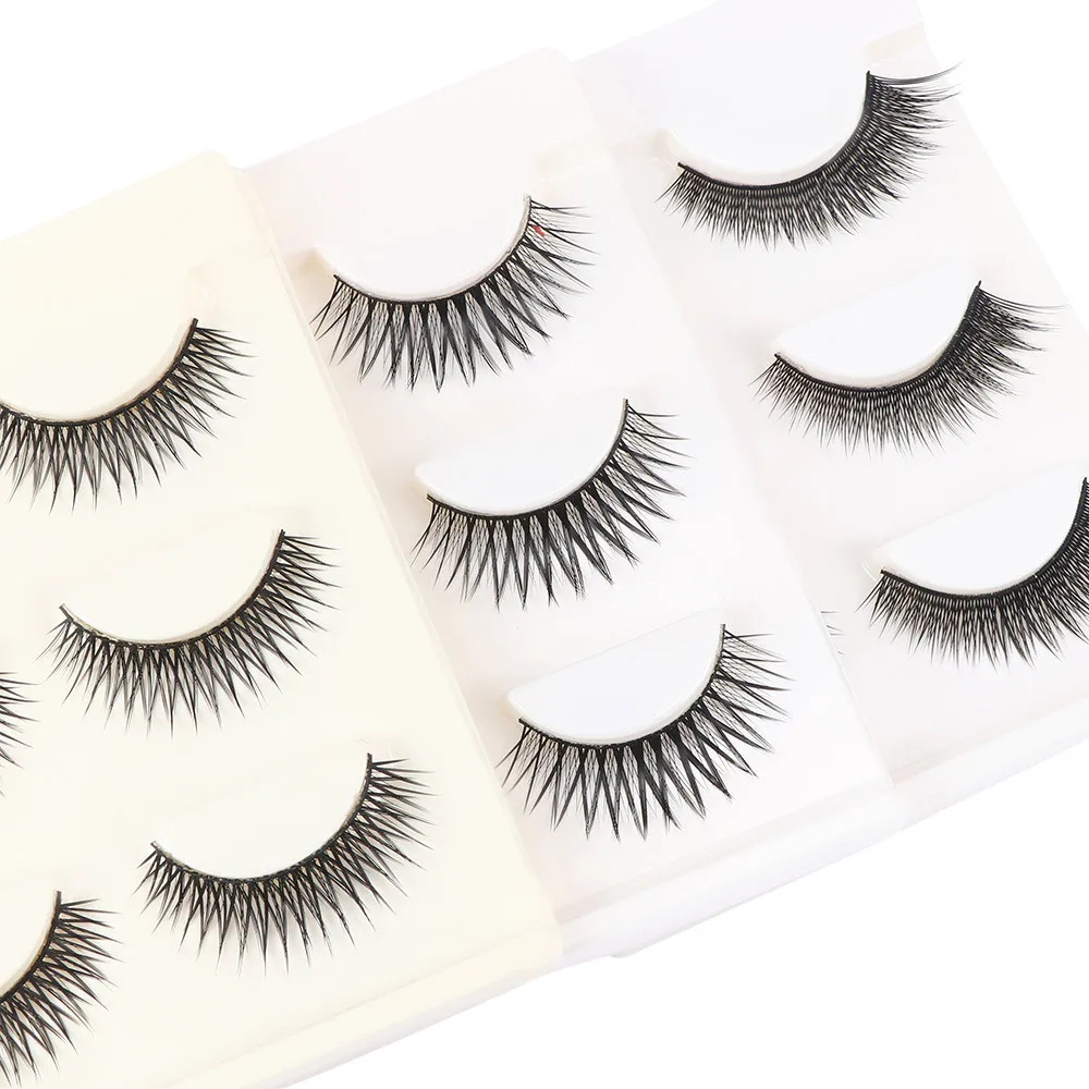 

3 Pair/ Set Woman Fashion High-grade Sharp-edged False Eyelashes Natural Long Beautiful Make Up Tools mink lashes Handmade