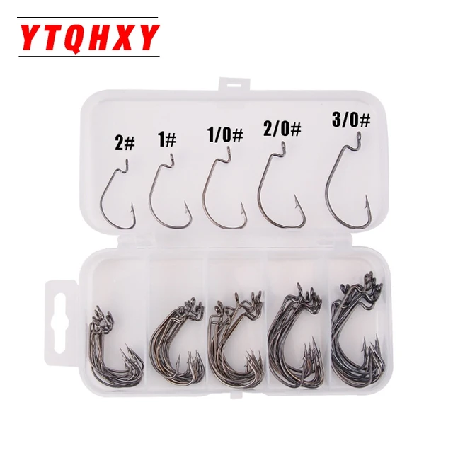 Special Offers YTQHXY 50pcs Carbon Steel Crank Hooks Set 5 Size Soft Bait Fish Hook Fishhooks Fishing Tackle with Storage Box YE-60 Special Offers YTQHXY 50pcs Carbon Steel Crank Hooks Set 5 Size Soft Bait Fish Hook Fishhooks Fishing Tackle with Storage Box YE-60