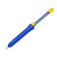 Special Offers 1Pcs Solder Sucker Desoldering Pump Tool Removal Vacuum For Soldering Iron Welding Hand Tools Suction Tin Gun Light Weight Blue Special Offers 1Pcs Solder Sucker Desoldering Pump Tool Removal Vacuum For Soldering Iron Welding Hand Tools Suction Tin Gun Light Weight Blue