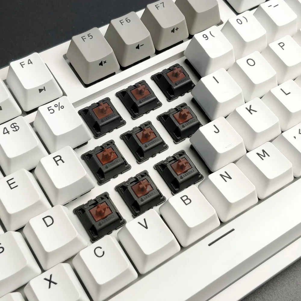 Durgod 87 клавиш(PBT) механическая клавиатура Cherry MX Brown переключатель N-ключ с предотвращением скатывания, Тип C Проводная клавиатура для геймера/пишущая машинка/офис-QWERTY клавиатура-раскладка клавиатуры