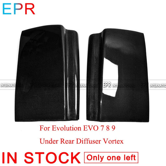 

For Evolution EVO 7 8 9 Carbon Fiber Under Rear Diffuser Vortex For Mitsubishi Glossy Fiber Bumpers Body Kit
