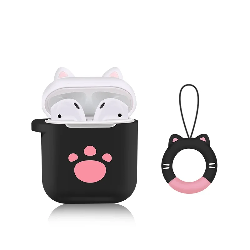 

10Pcs/set Silicone Case for Airpods 2 Wireless Bluetooth Earphones Case for i10 i12 TWS Earbud Earphone Protective accessories
