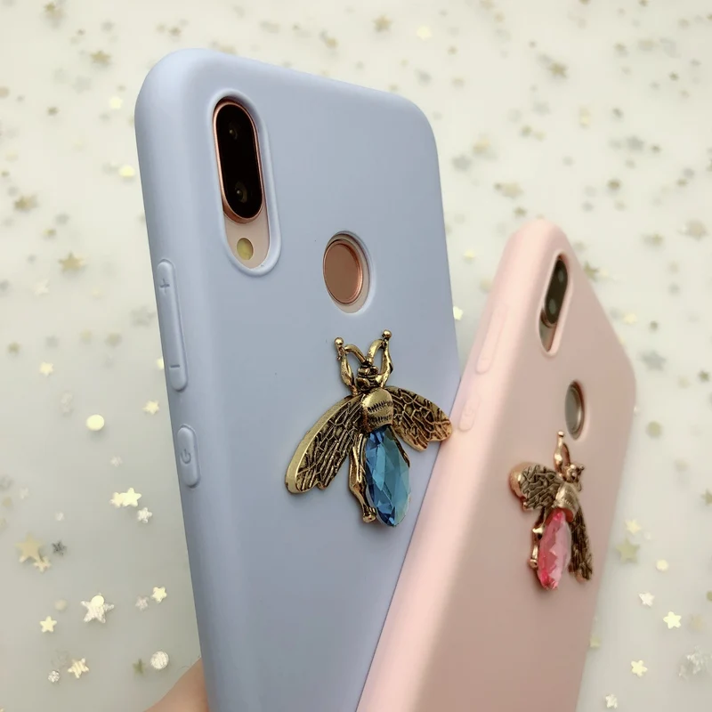 Силиконовые Карамельный цвет пчела чехол для Xiaomi 9 Pocophone F1 8 6 6X Mix 2 s Redmi iPhone 7 6 Plus Pro 4X S2 4 5 Plus Note 4 5A Prime 4X мягкий чехол из ТПУ