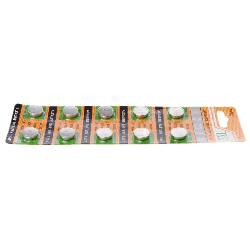 10 шт. батарейки AG10 1 5 В для часов SR54 389 189 LR1130 SR1130 пульт дистанционного управления