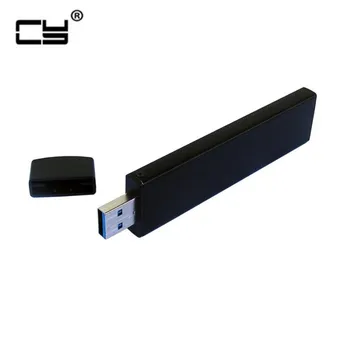 

80mm NGFF M2 SSD to USB 3.0 External PCBA Conveter Adapter Card Flash Disk Type with Black Case