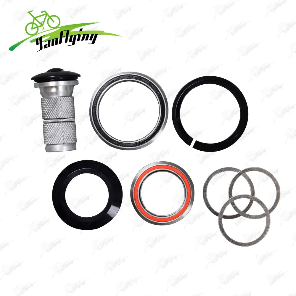 Bicycle Headset Expander + Carbon Top Cap Spacers For 28.6mm Stem 1 1/8" Fork