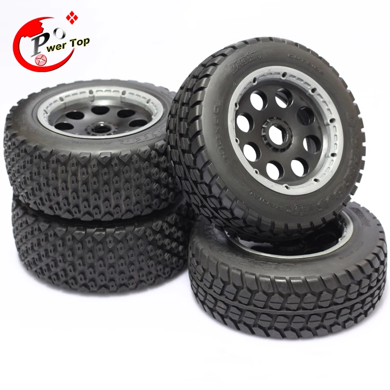 King Motor Baja T1000 Buster wheel tire tyre set for HPI BAJA 5T Parts Rovan Free