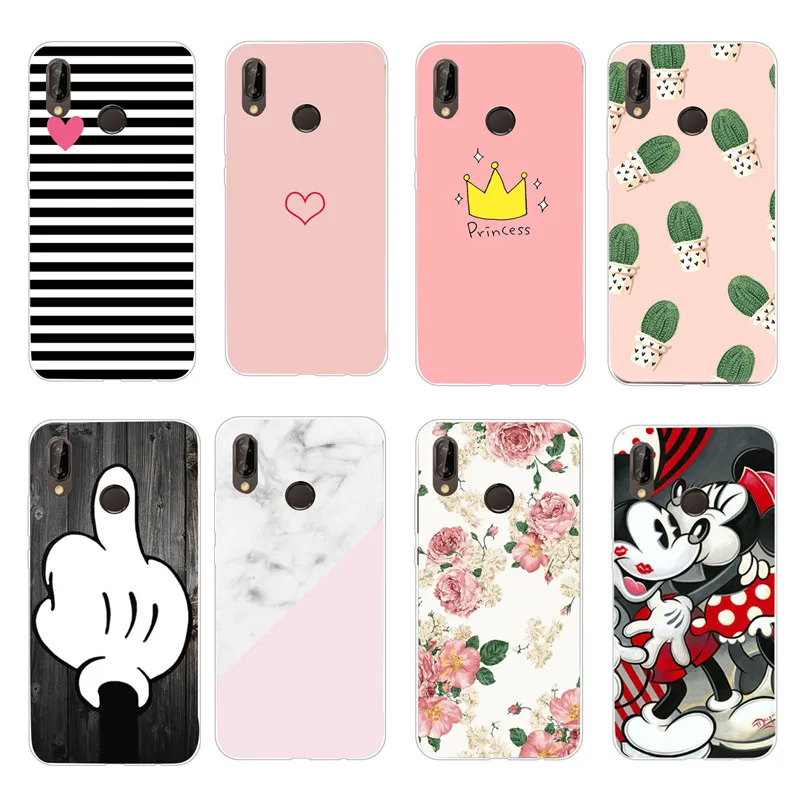 

for coque huawei P20 Lite Back Case For Huawei P Smart Mate 10 P10 P 20 Lite Pro Plus Nova 3e 20lite Colorful Luxury Cover Shell