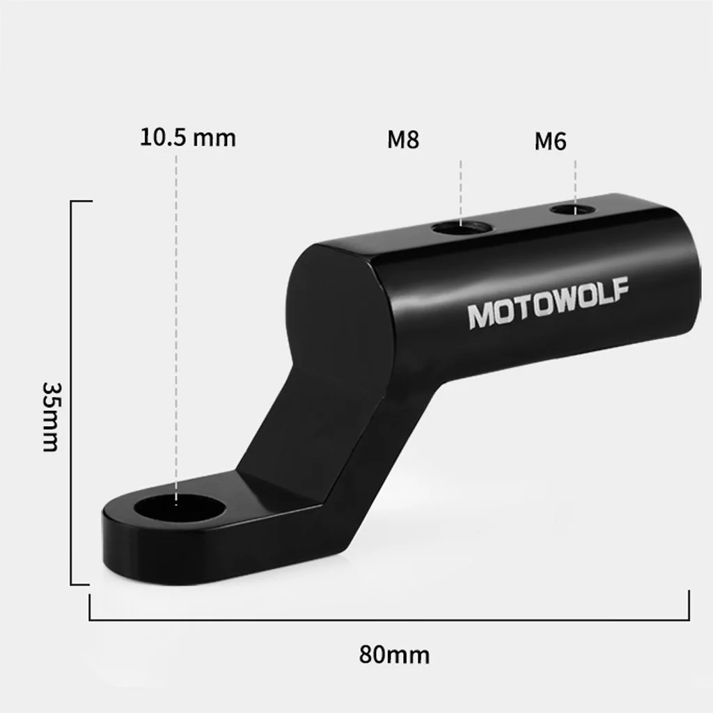 7/8 inch Universal Fit Motorcycle Rearview Mirror Adapter Holder Extension Bracket Clamp Motorcycle Accessories & Parts
