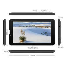 Sale Yuntab 7” E706 GPS Double SIM Mini Card 1.3GHz Quad Core Cortex A7 1024*600 IPS Dual Camera 1GB + 8GB Phone Call Tablet PC