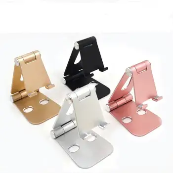 

100pcs Aluminium Alloy Foldable Desktop Holder for Phone Tablet Rotation Adjustable Stable Mobile Stand for iPhone iPad