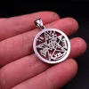 Lot 5pcs Wholesale 30mm size Stainless Steel religious Wicca paganism Pendant Necklace without chain in bulk 4