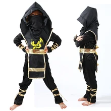 Детский маскарадный костюм Хокаге на Хэллоуин для мальчиков; одежда для рождественских праздников с изображением ниндзя; повседневный костюм с капюшоном; Одежда для маленьких детей; От 3 до 8 лет
