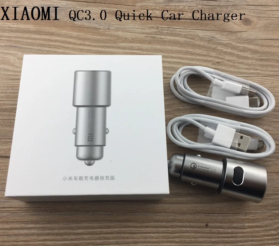 

Original Xiaomi Car Charger for mi 6 6+ 5 5C 5S MAX 2 NOTE2 MIX Metal 2 USB ports Dual Fast Quick Charge adapter micro type c