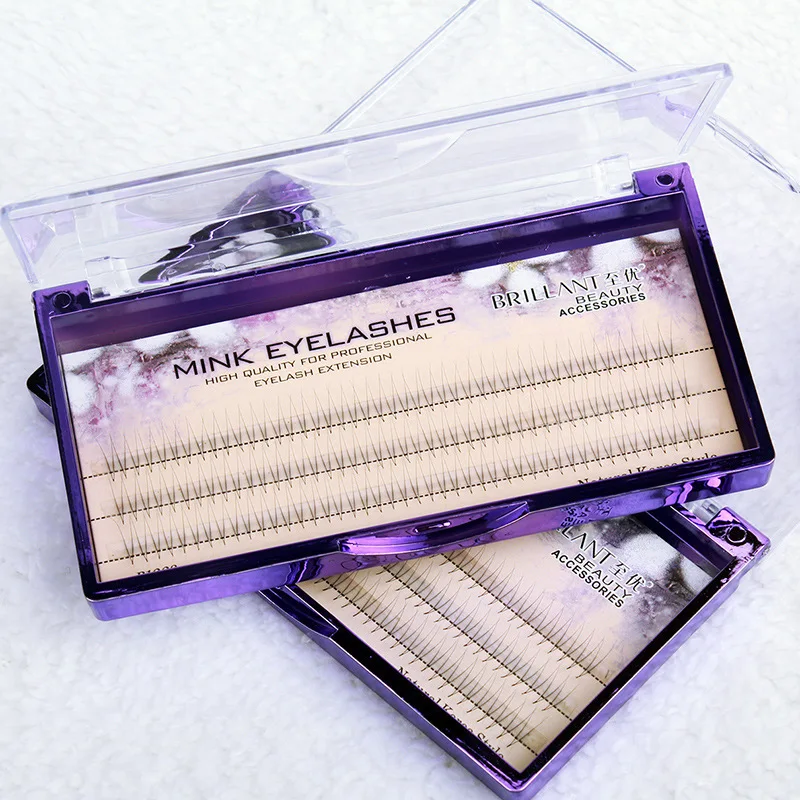 

ZHIYOU Fanning 2D 0.07 Coarse Natural Soft Beautiful Ciliary Use False Eyelashes 2P Single Plant 135 Cluster Grafting Eyelashes