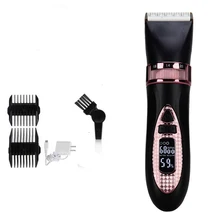 Профессиональный электрический триммер для стрижки волос для мужчин Мощный светодиодный дисплей перезаряжаемая машинка для стрижки волос керамический резак стрижка машина