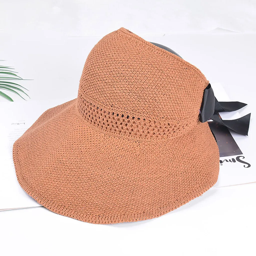 Солнечные шляпы для женщин, складные хлопковые широкополые солнечные шляпы для женщин, УФ-защита, летняя одноцветная шляпа, уличная пляжная Солнцезащитная шляпа L0422