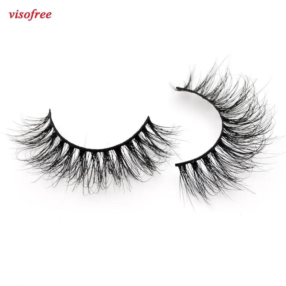 

Visofree Eyelashes 3D Mink Lashes Crossing Mink False Eyelashes Hand Made Full Strip Eye Lashes cilios naturais 15