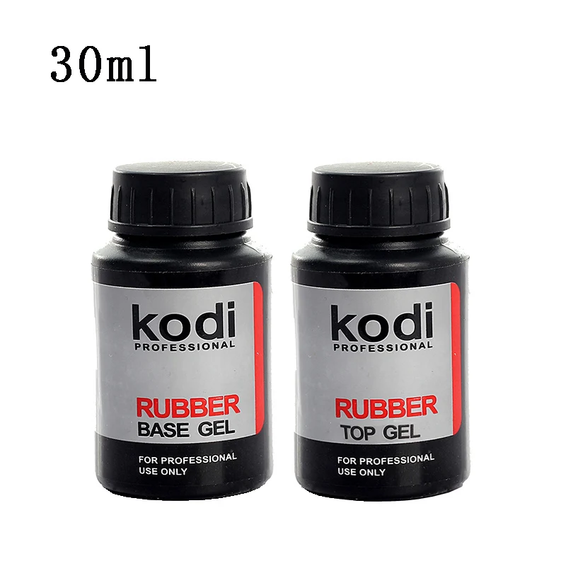 

kodi 30ml UV Fast Dry Varnish Rubber Base Coat Top Coat Long Lasting No Clean Shiny Gel Nail Polish Primer for Nail Art Design