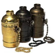 E26/E27 винт лампы алюминиевый корпус держатель лампы Ретро освещение аксессуары алюминий+ медный кабель Размер 0,5-1,5 мм Высокое качество