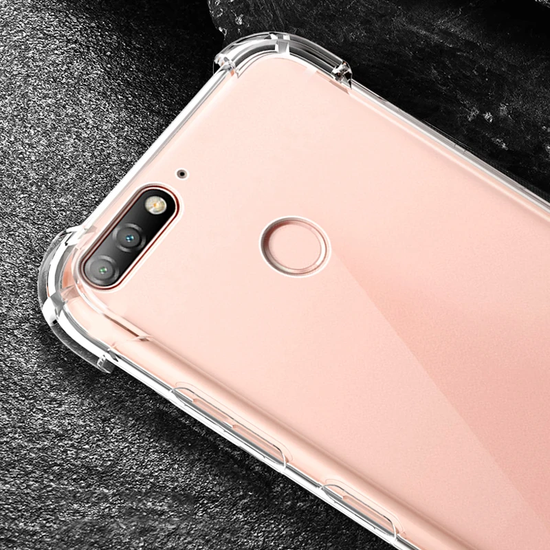 YUETUO 5 дюймовый Прозрачный чехол для телефона huawei honor 7a pro y6 7 prime силиконовые