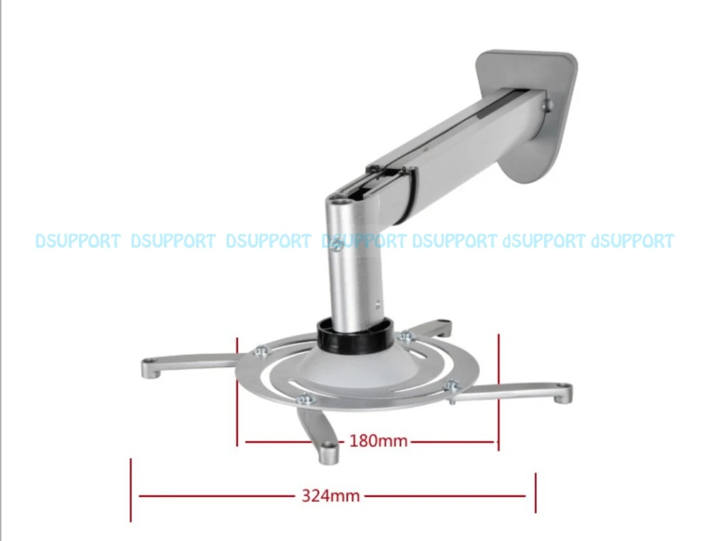 PR05BL Ultra-long 360Degree Universal Projector Wall Mount Full Motion Retractable Projector Hanger Bracket mount