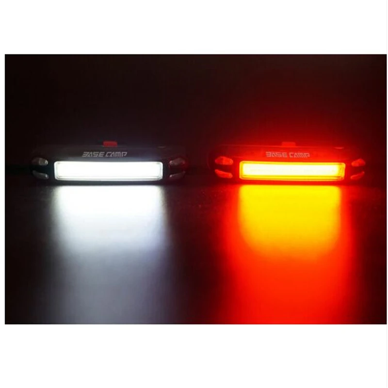 Discount Basecamp Portable Rechargeable LED USB Mountain Bike Tail Light Taillight MTB Safety Warning Bicycle Rear Lamp Bycicle Light 4