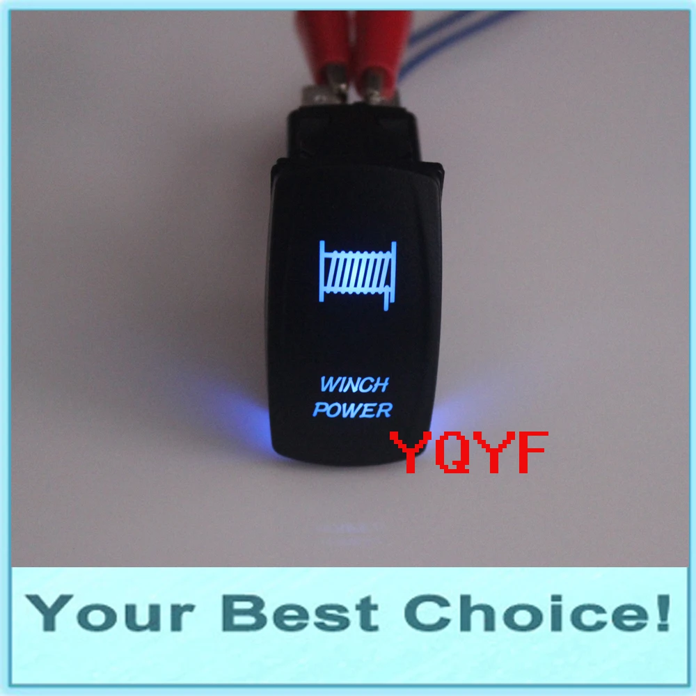 

IP68 Waterproof 24V/10A,12V/20A Car/Auto/Marine/Boat Push Button Rocker Toggle Switch WINCH POWER
