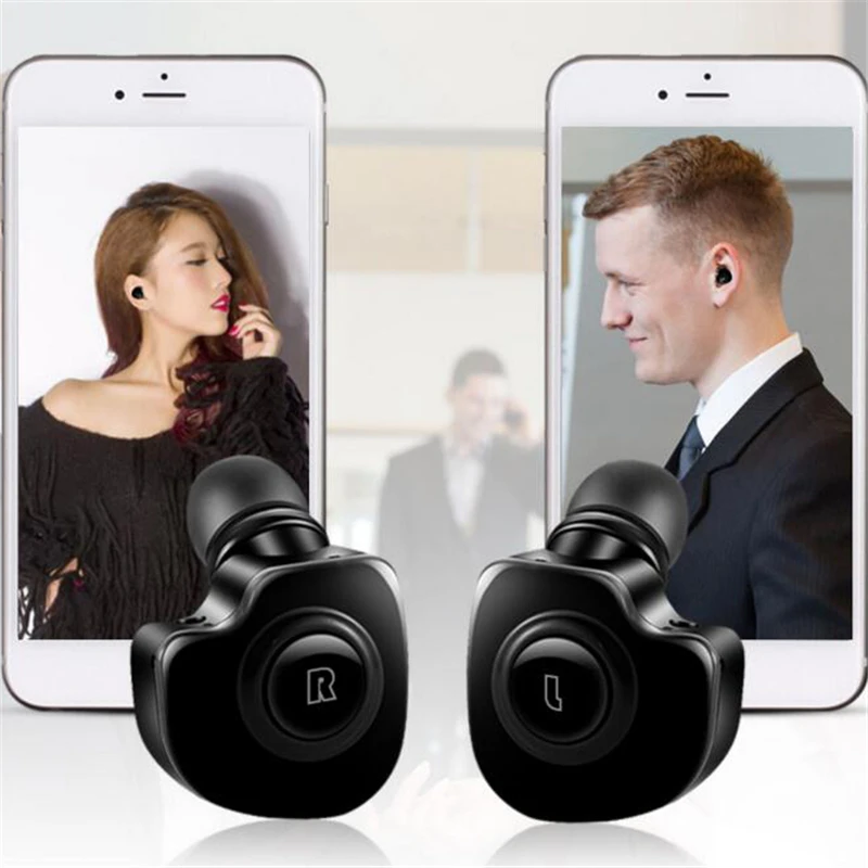 Kebidu 2 в 1 Близнецы беспроводной Bluetooth V 4,1 стерео гарнитура Мини Bluetooth наушники истинные bluetooth наушники беспроводные наушники