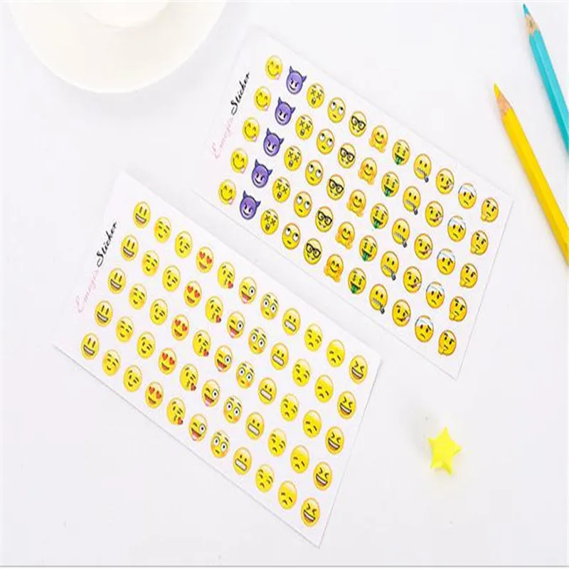 Creative Expression Marvel Kids Stickers Emoji Expression Stickers Mobile Phone Diary Decoration A Total of 12 Sticker Pack