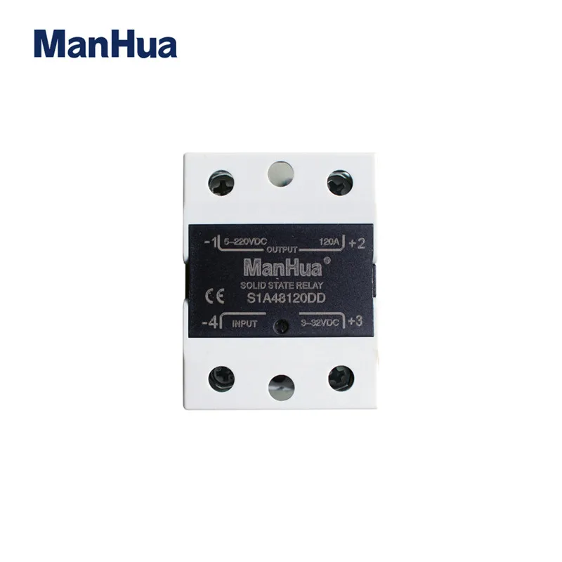 

ManHua Single Phase DC-DC 5-220V 120A S1A48120DD Solid-State Relay ssr Relay