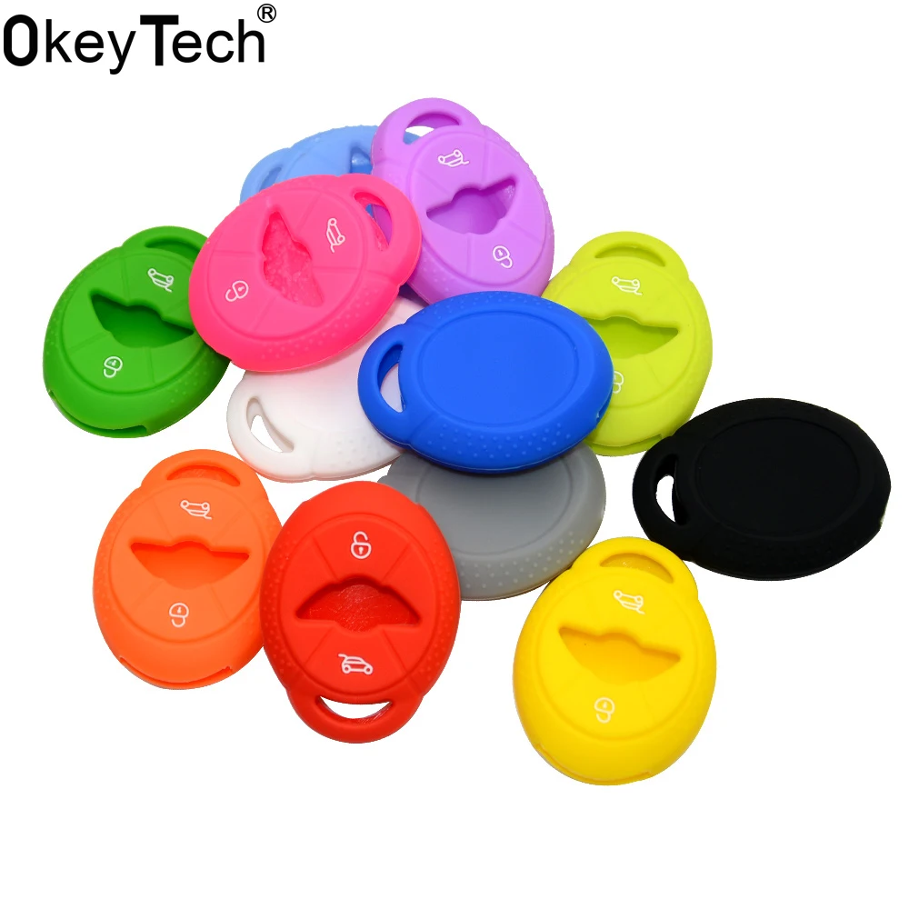 Резиновый чехол OkeyTech для брелока без ключа защитный Сменный Чехол с 2 кнопками