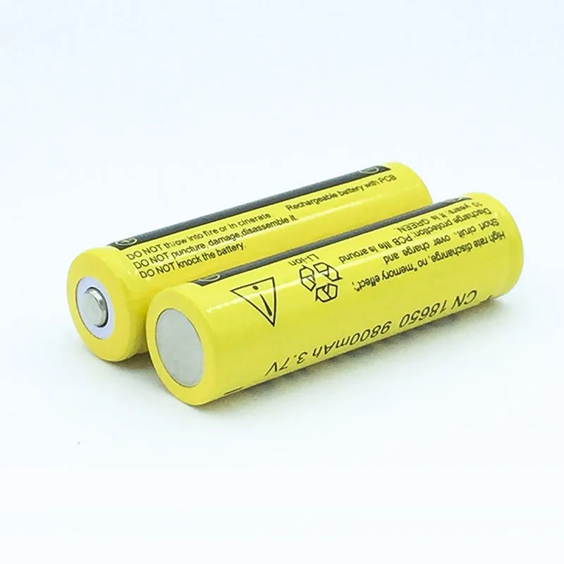 Preise 10 25 stücke 18650 Batterie 9800 mAh 3,7 V 18650 Akku Li Ion Lithium Bateria für LED Taschenlampe Lithium Batterie