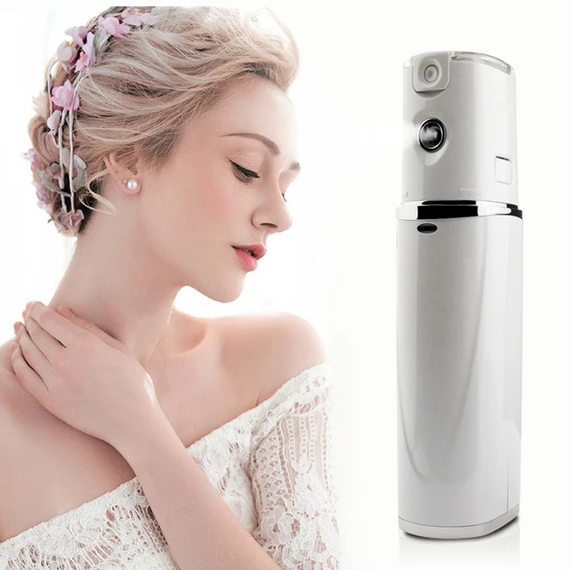 

Portable nano spray device Handy Sprayer Dry & Oil Skin Promote Facial Absorption Moisturizing & Hydrating Water Rechargeble