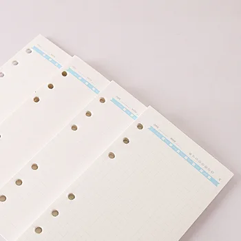 

1pcs A6 6-hole inner core loose-leaf refill core inner core diary diary blank / Dot / Horizontal / Grid