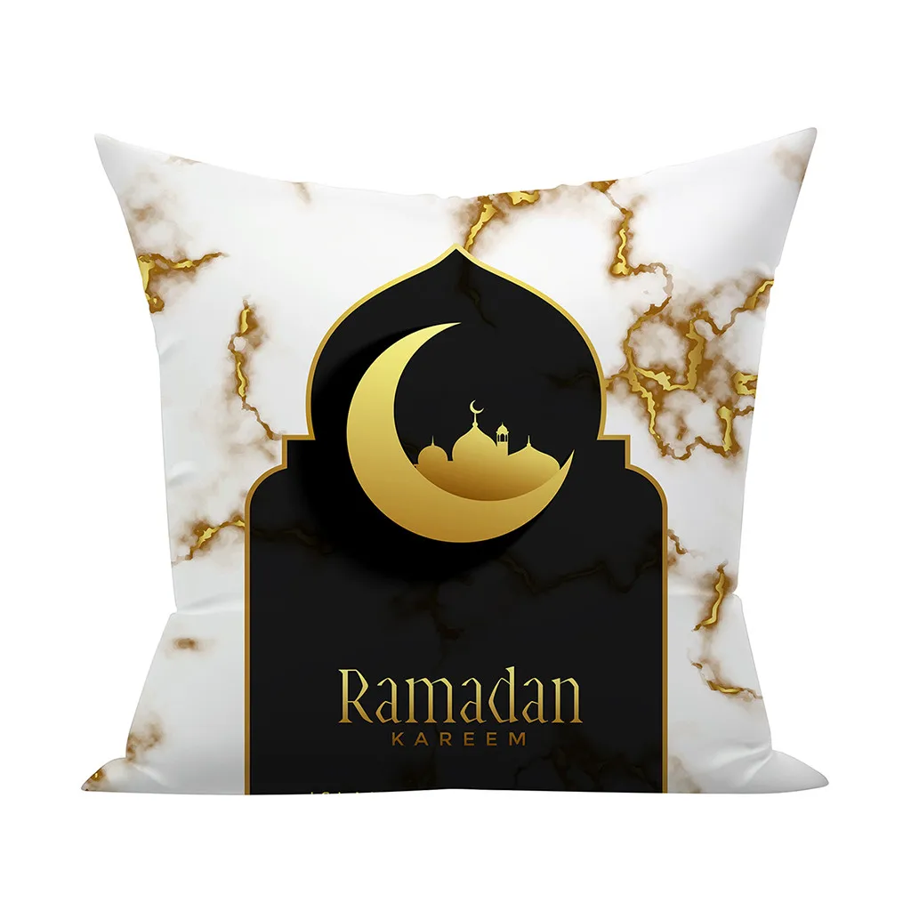 

Muslim Ramadan Pattern Polyester Cushion Cover Pillowcase Home Decor Pillowcase High Quality Pillowcases 1PC Pillow Cover