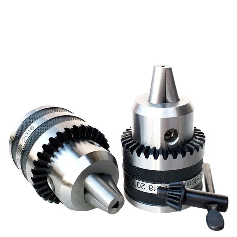 Buy Drill Chuck three pawl Collet Chuck B18 B16 B12 B10 Adjustable Keyless