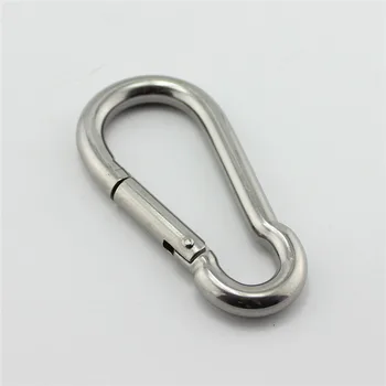 

14*180mm,Stainless Steel 304 Spring Snap Hook Carabiner Marine hardware, wire rope accessoy, large size hook