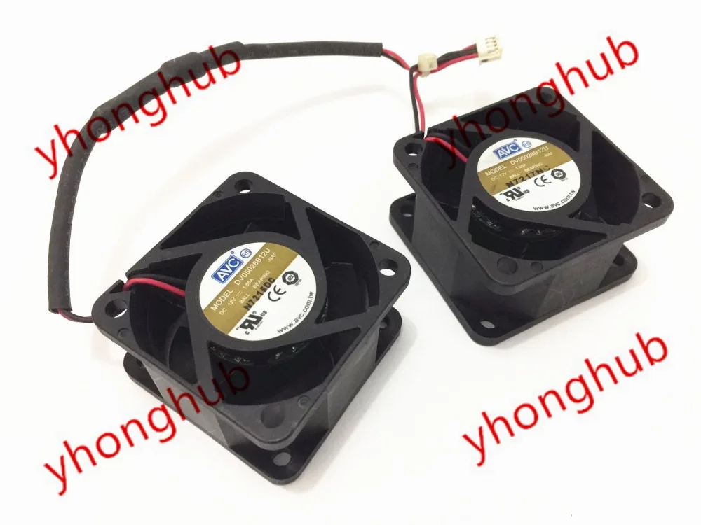 AVC DV05028B12U двойной вентилятор DC 12V 1.65A 2 проводной 40X40X20mm Сервер охлаждения|fan dc|square